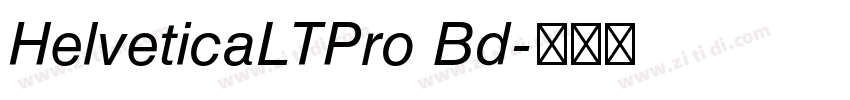 HelveticaLTPro Bd字体转换